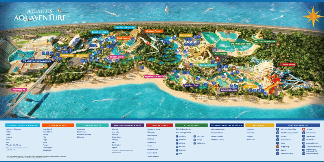 Aquaventure-Waterpark-map